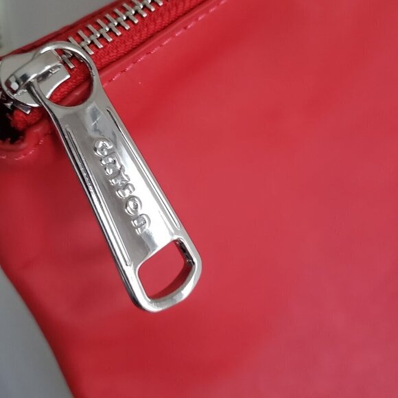 Joy Gryson Genuine Leather Oversized Tote Travel Shopper Bag Red - Picture 9 of 14